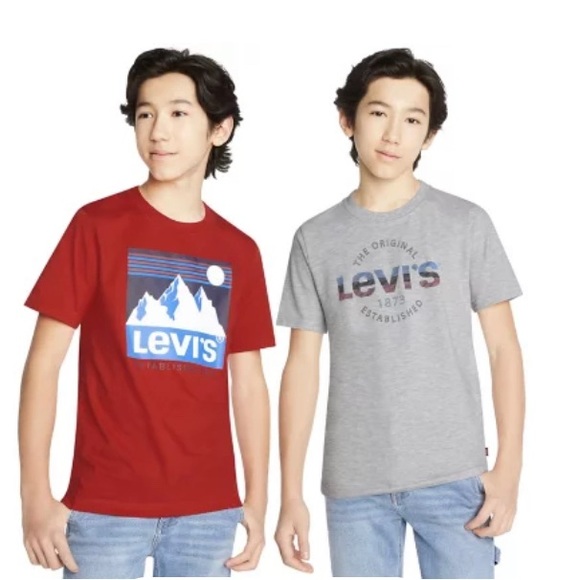 Levi's Other - 2 pack Boys 7/8 Levi’s Logo T-Shirts